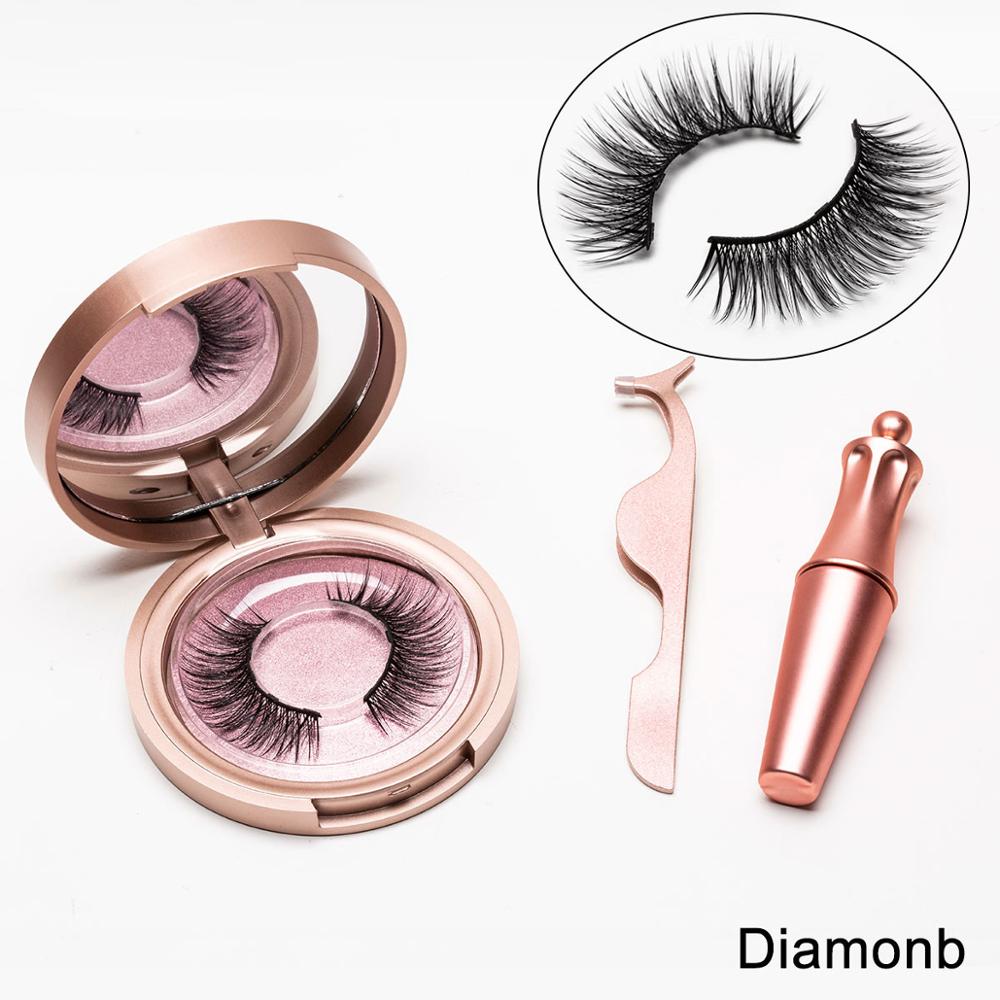 Magnetic Liquid Eyeliner & Magnetic False Eyelashes & Tweezer Set Make up Set