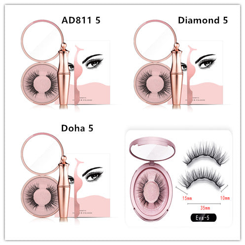 Magnetic Liquid Eyeliner & Magnetic False Eyelashes & Tweezer Set Make up Set