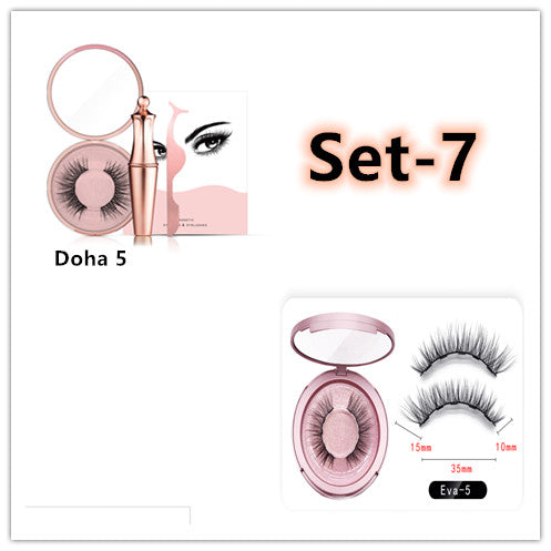 Magnetic Liquid Eyeliner & Magnetic False Eyelashes & Tweezer Set Make up Set