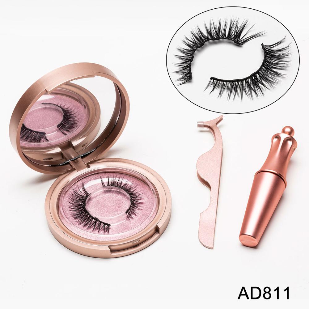 Magnetic Liquid Eyeliner & Magnetic False Eyelashes & Tweezer Set Make up Set
