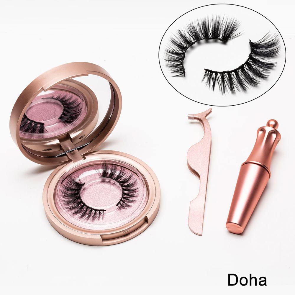 Magnetic Liquid Eyeliner & Magnetic False Eyelashes & Tweezer Set Make up Set
