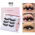 Magnetic Liquid Eyeliner & Magnetic False Eyelashes & Tweezer Set Make up Set