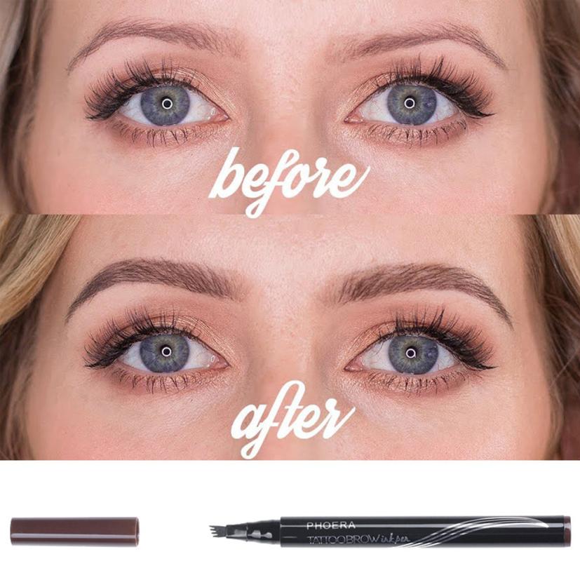 Long Lasting Ultra-Fine Four-Comb Eyebrow Pencil