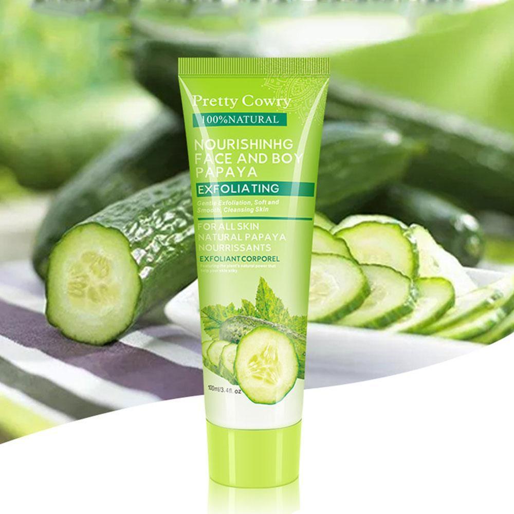 Cucumber Coconut Papaya Facial Exfoliating Gel
