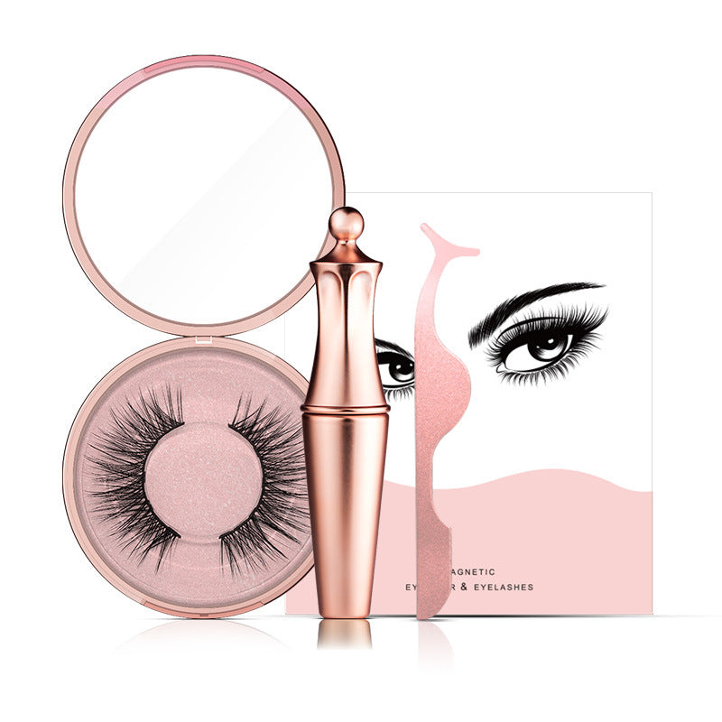 Magnetic Liquid Eyeliner & Magnetic False Eyelashes & Tweezer Set Make up Set